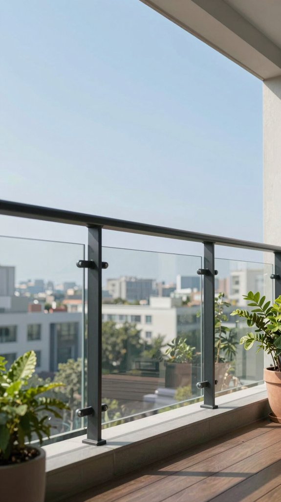 17 Glass Balcony Railing Ideas for Stylish Safety 6 stylish safety with elegance