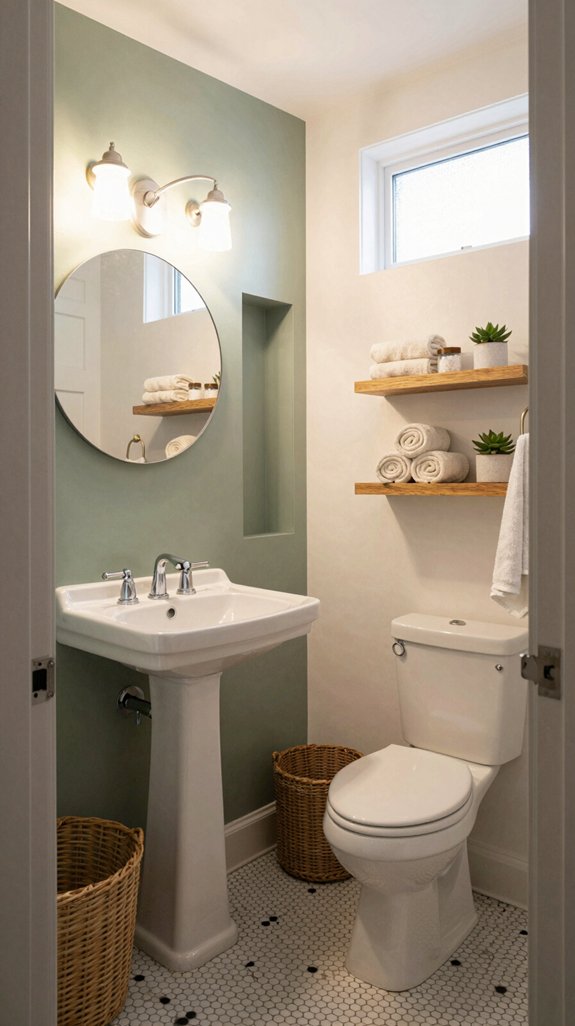 stylish space saving bathroom designs