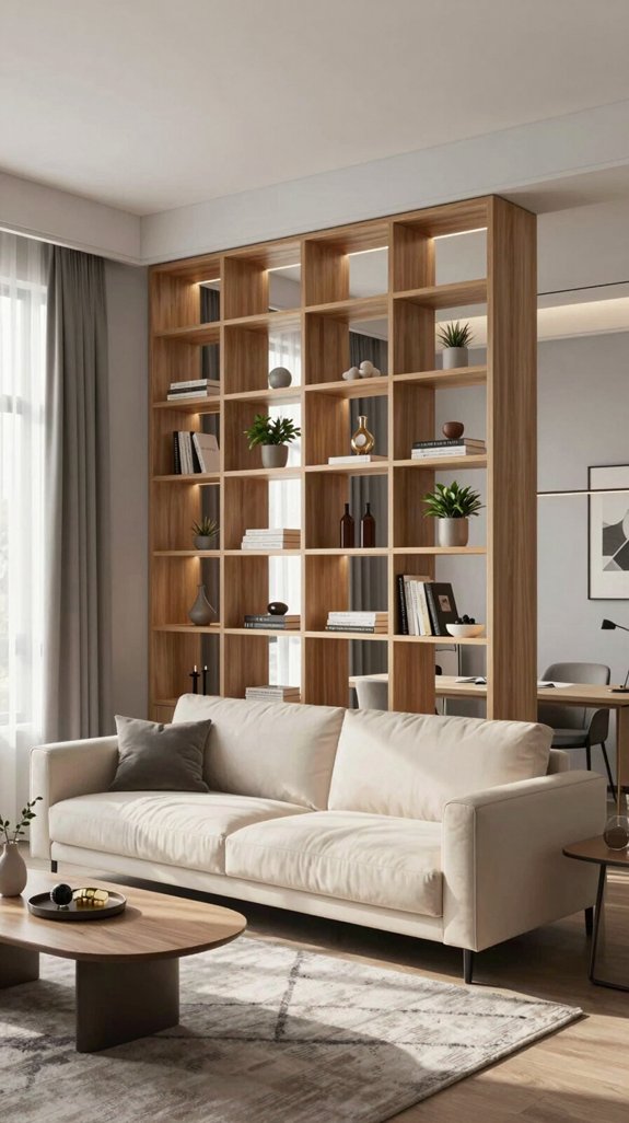 15 Living Room Partition Design Ideas for Modern Homes 6 stylish space saving shelving solutions
