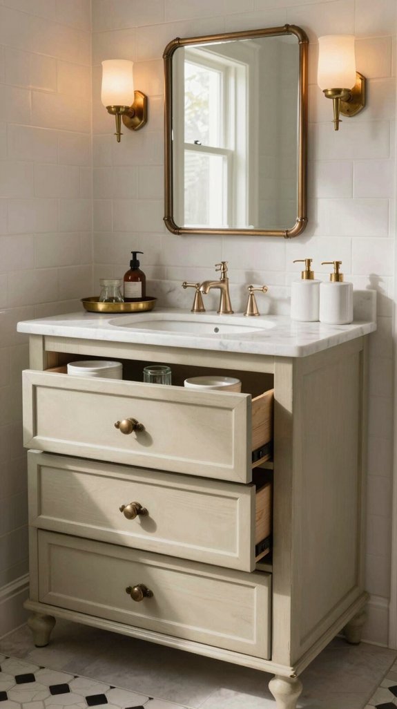 20 Vintage Bathroom Ideas With Timeless Appeal 7 stylish storage vanities transformed