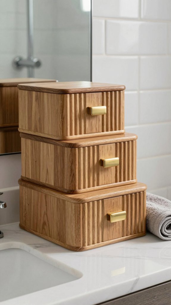 25 Bathroom Accessories Ideas That Elevate Your Decor 22 stylish sustainable bathroom storage