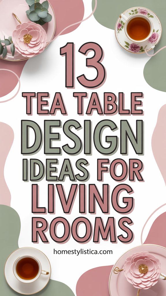 13 Tea Table Design Ideas for Living Rooms 1 stylish tea table designs
