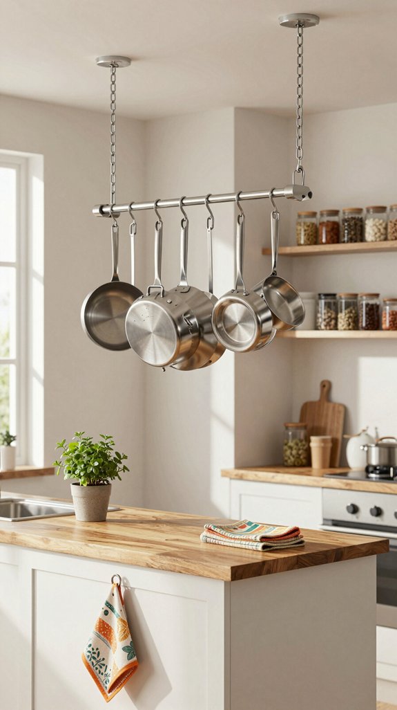 stylish vertical kitchen storage