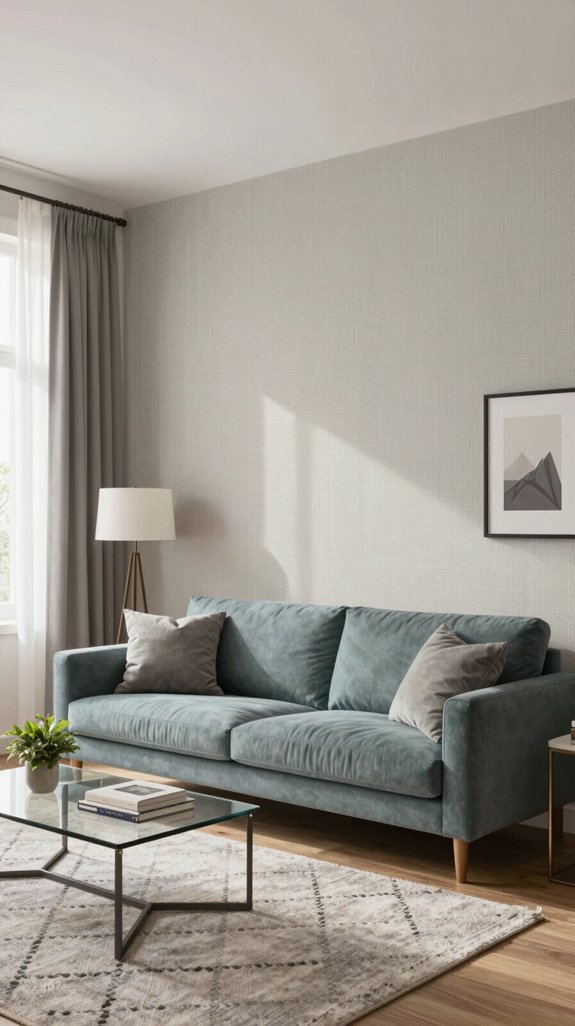 subtle wall patterns enhance dimension