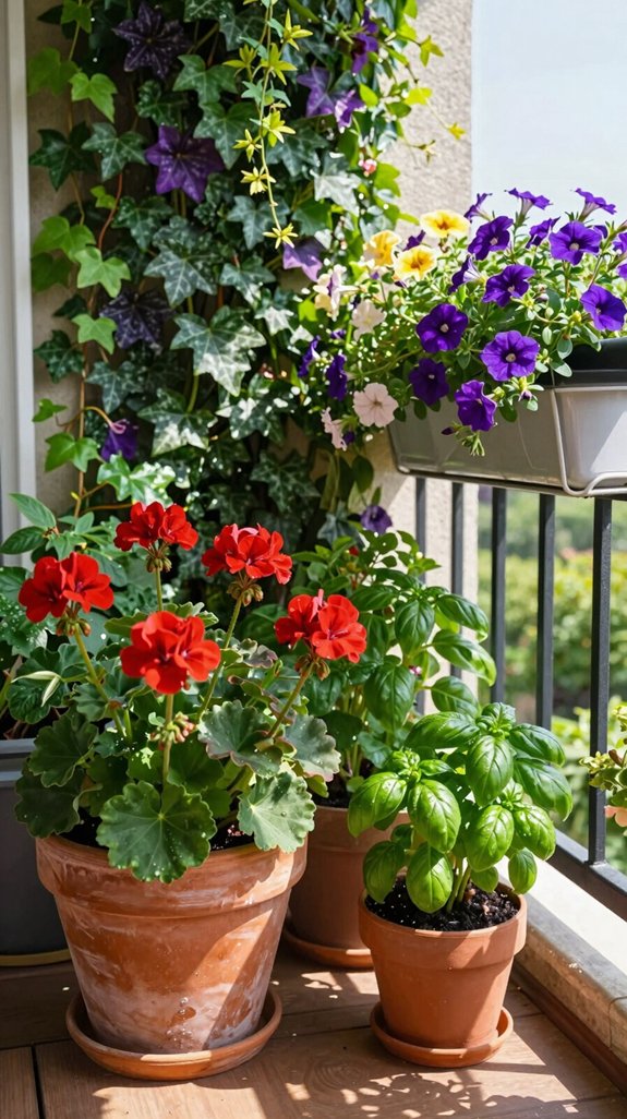 sun loving resilient balcony plants