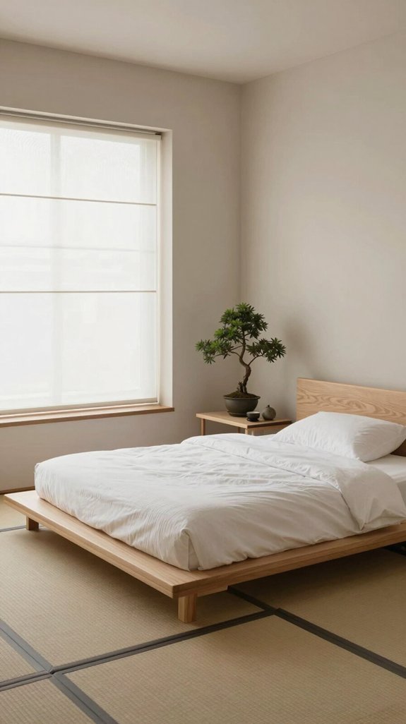 sustainable japanese minimalism bed