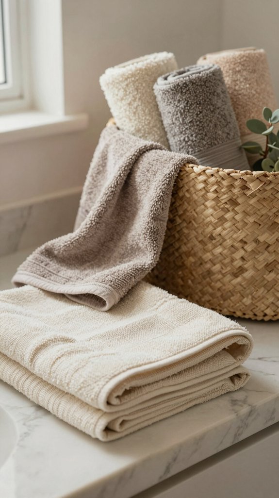 18 Warm Neutral Bathroom Ideas for a Cozy Retreat 14 tactile layers for comfort