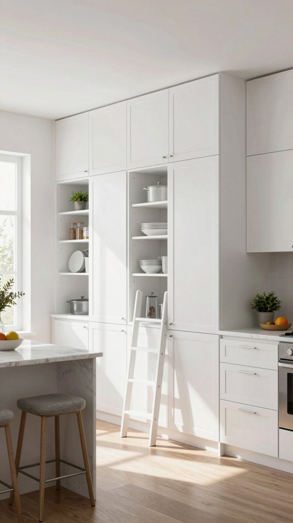 tall cabinets maximize organization