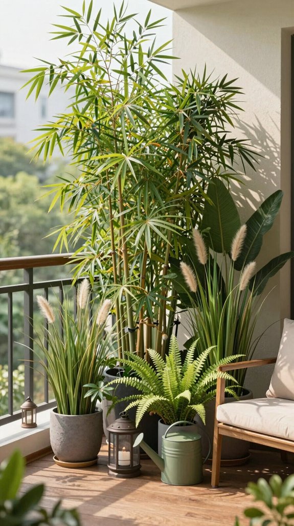 tall plants enhance privacy