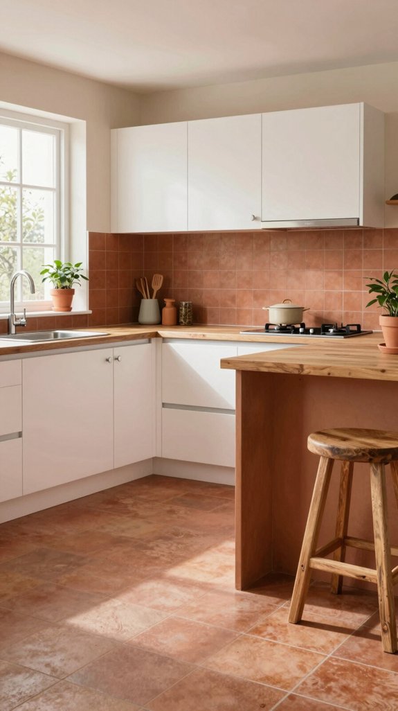21 Small Kitchen Ideas on a Budget That Look Expensive 17 terracotta affordable elegant warmth