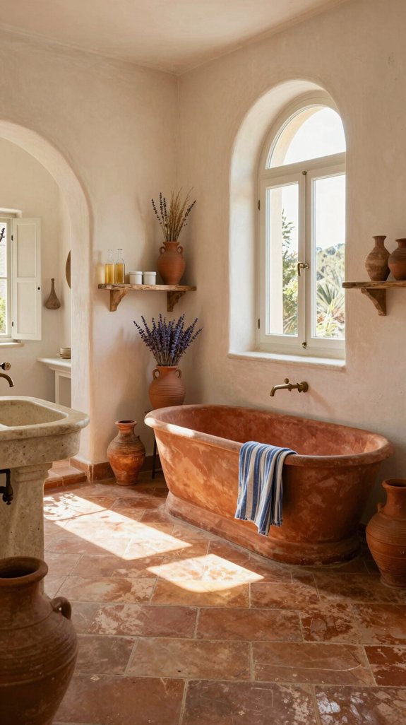 terracotta warmth cool accents