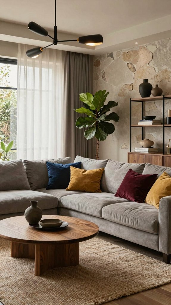 textural accents for depth