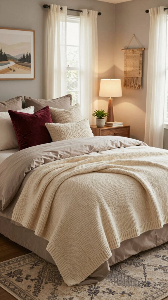 textured bedding for comfort