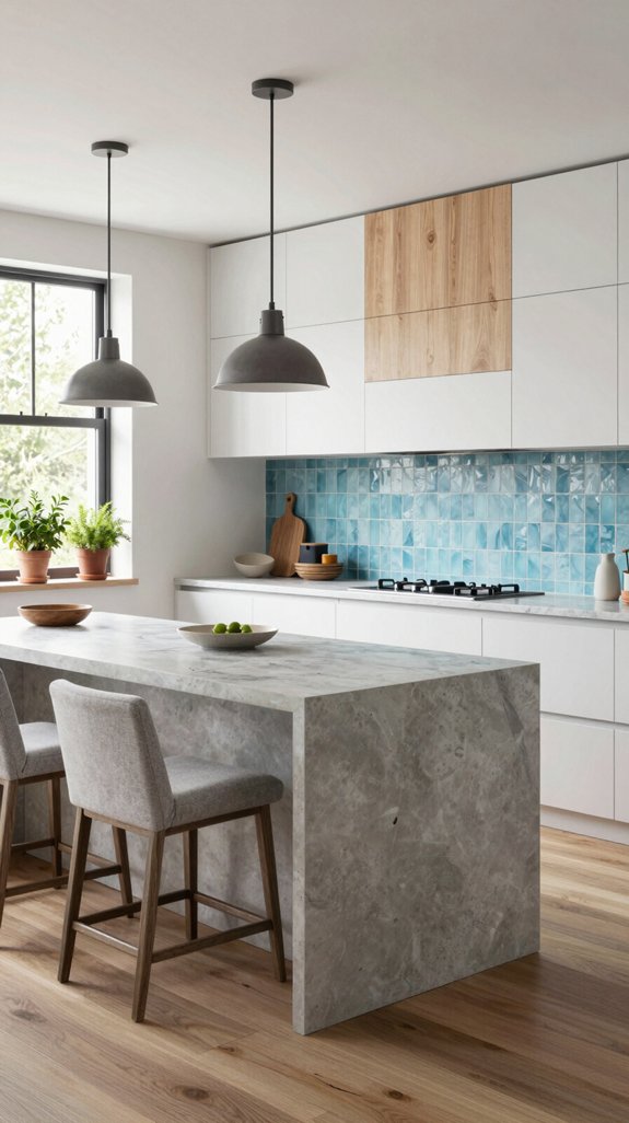 22 Kitchen Color Ideas That Feel Fresh and Modern 20 textured materials enhance design