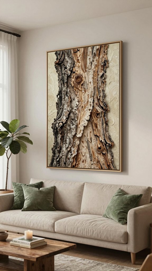 textured nature inspired art