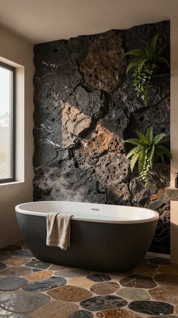 textured volcanic stone elegance