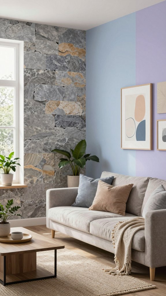 textured wall features enhance calmness