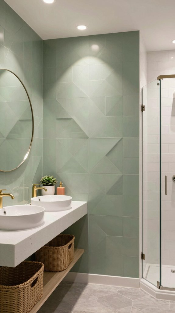 21 Fun Bathroom Ideas That Add Playful Personality 4 textured walls enhance bathrooms