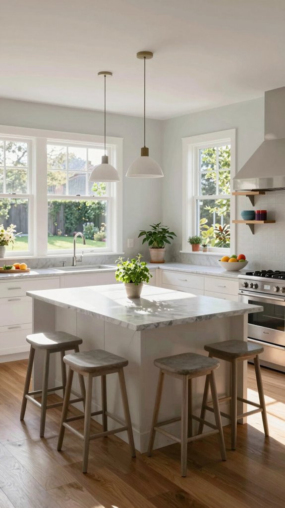 thoughtful window placement enhances kitchens