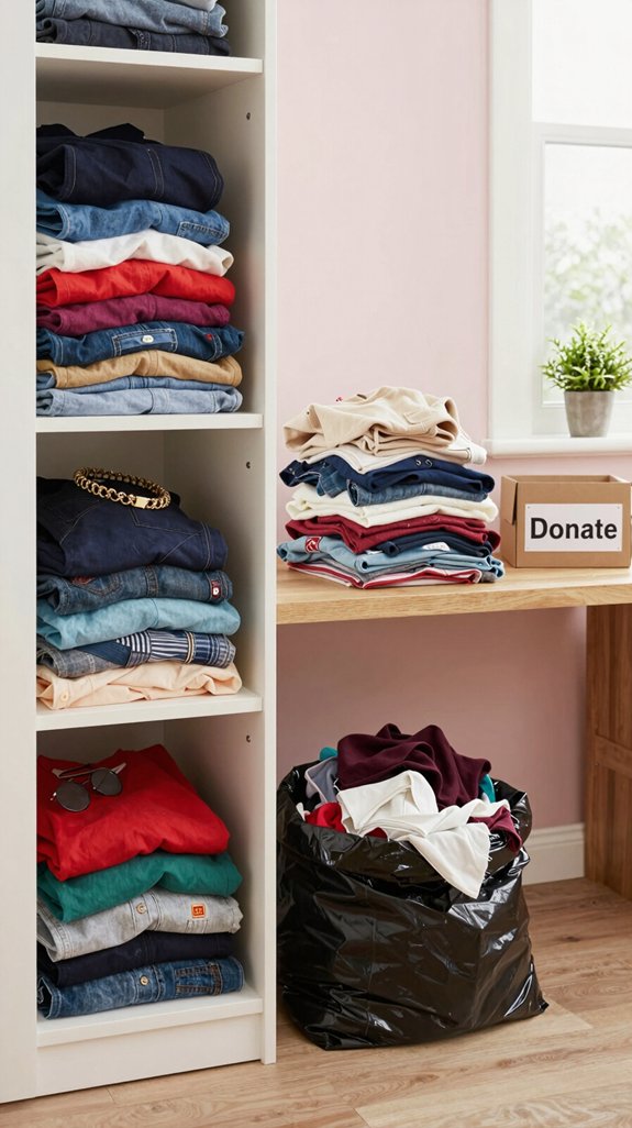 three pile decluttering method