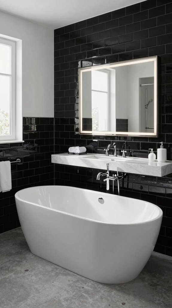 22 Black and White Bathroom Ideas for Timeless Contrast 2 timeless black and white bathrooms