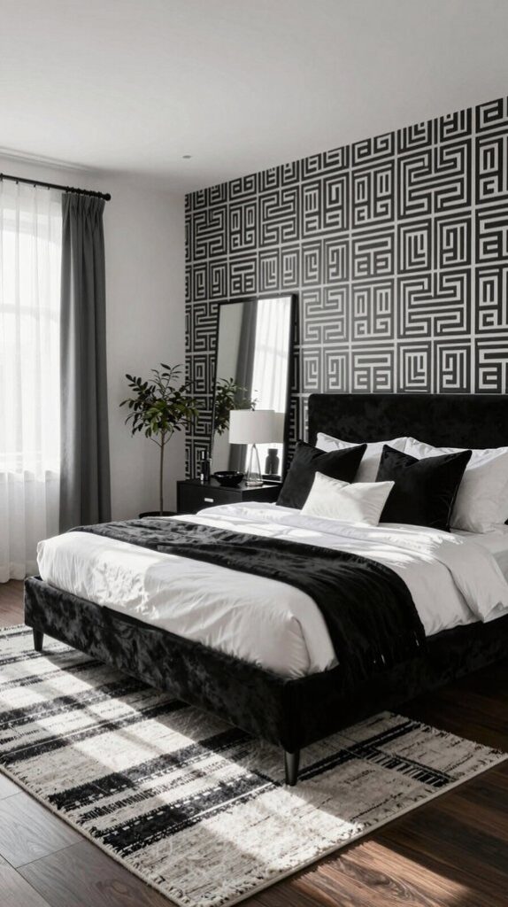 timeless black and white decor
