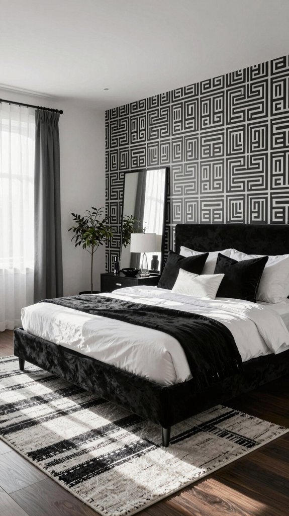 timeless black and white decor