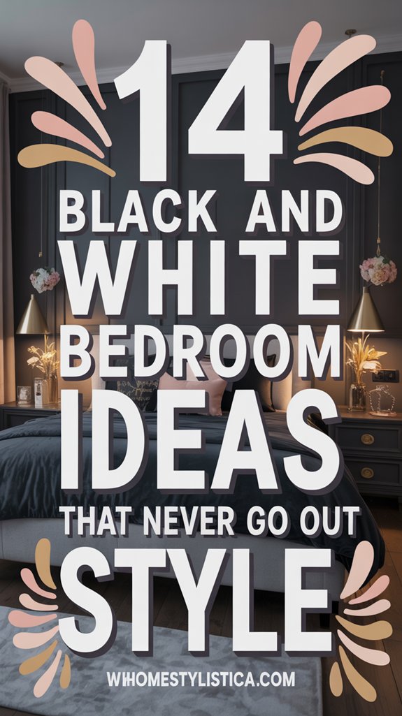 14 Black and White Bedroom Ideas That Never Go Out of Style 1 timeless black and white designs
