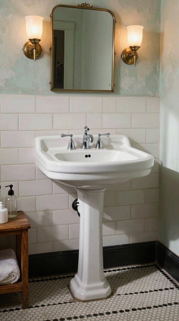 20 Vintage Bathroom Ideas With Timeless Appeal 2 timeless elegance space efficiency