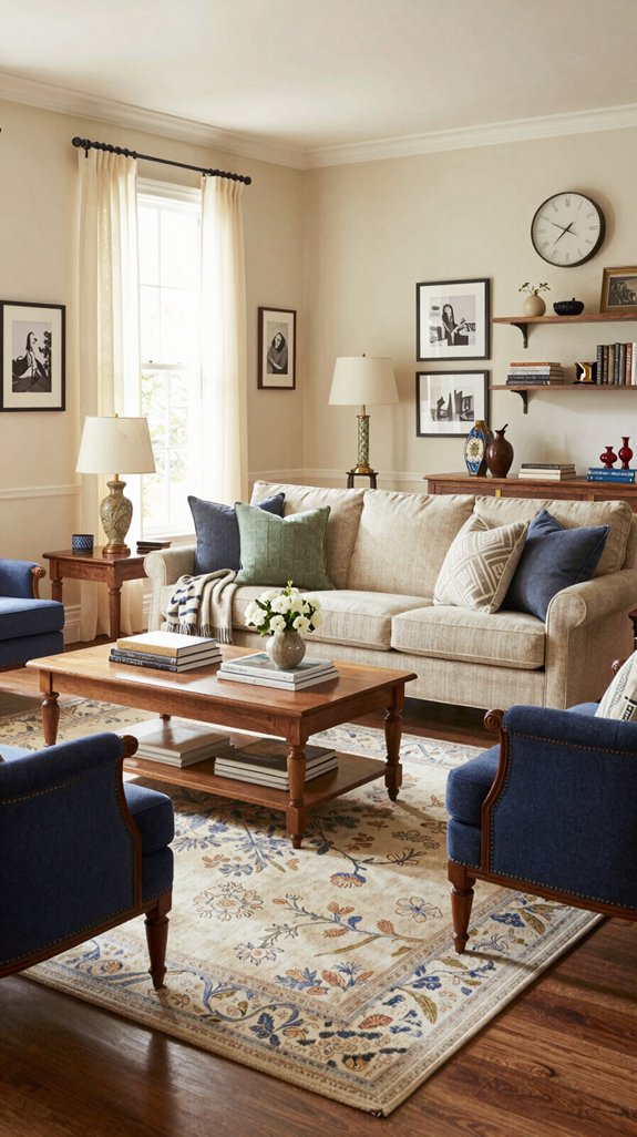 17 Classic Living Room Design Ideas That Feel Timeless 11 timeless elegance through accessories