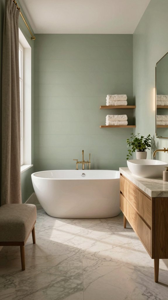 24 Sage Green Bathroom Ideas for a Calm and Modern Look 18 timeless sage green elegance