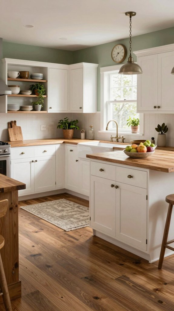 23 Farmhouse Kitchen Ideas for a Cozy Rustic Feel 7 timeless shaker style cabinet charm