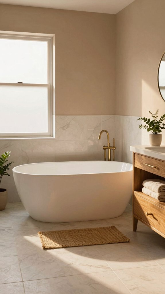 18 Warm Neutral Bathroom Ideas for a Cozy Retreat 2 timeless spa like sanctuary aesthetics