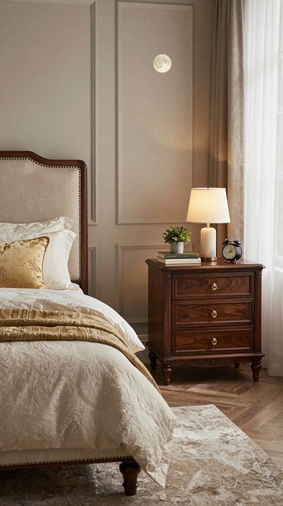 13 Side Table Ideas for the Bedroom That Add Function 3 timeless symmetrical nightstands design