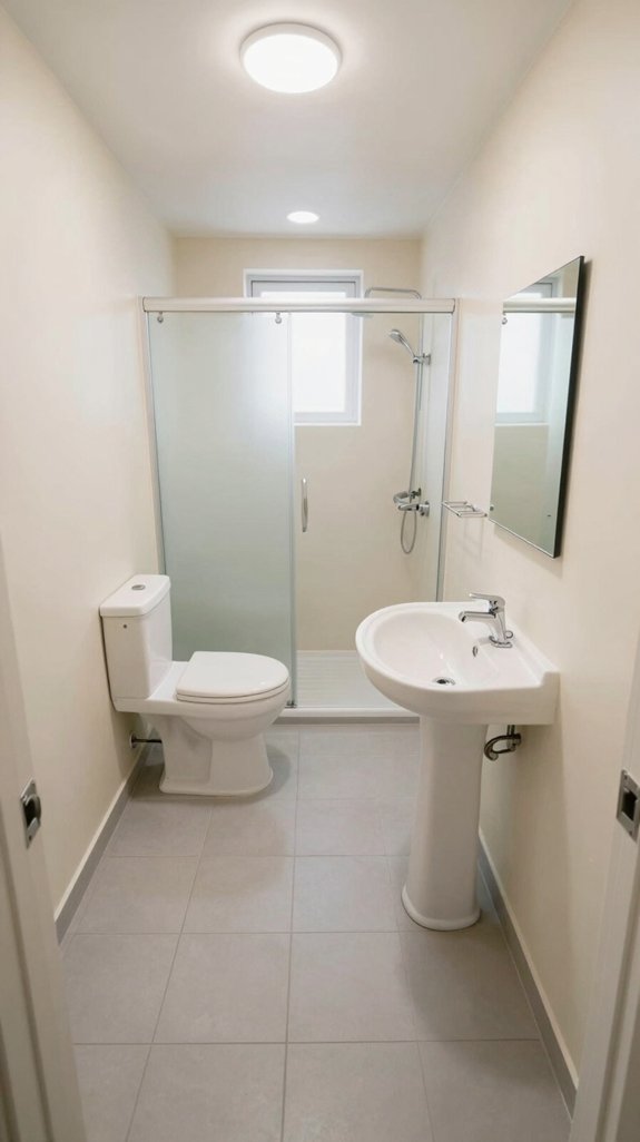 15 Bloxburg Bathroom Ideas to Build a Dream Layout 10 toilet placement for privacy
