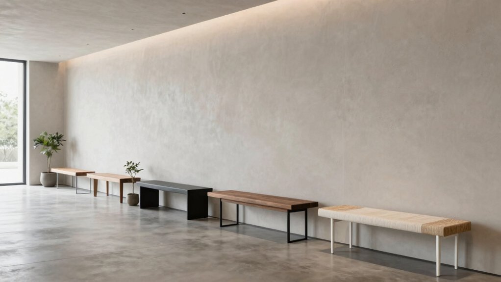 top space saving wall benches
