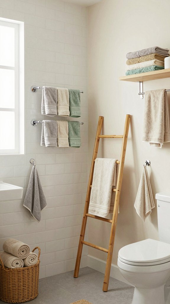 towel hanging ideas showcased