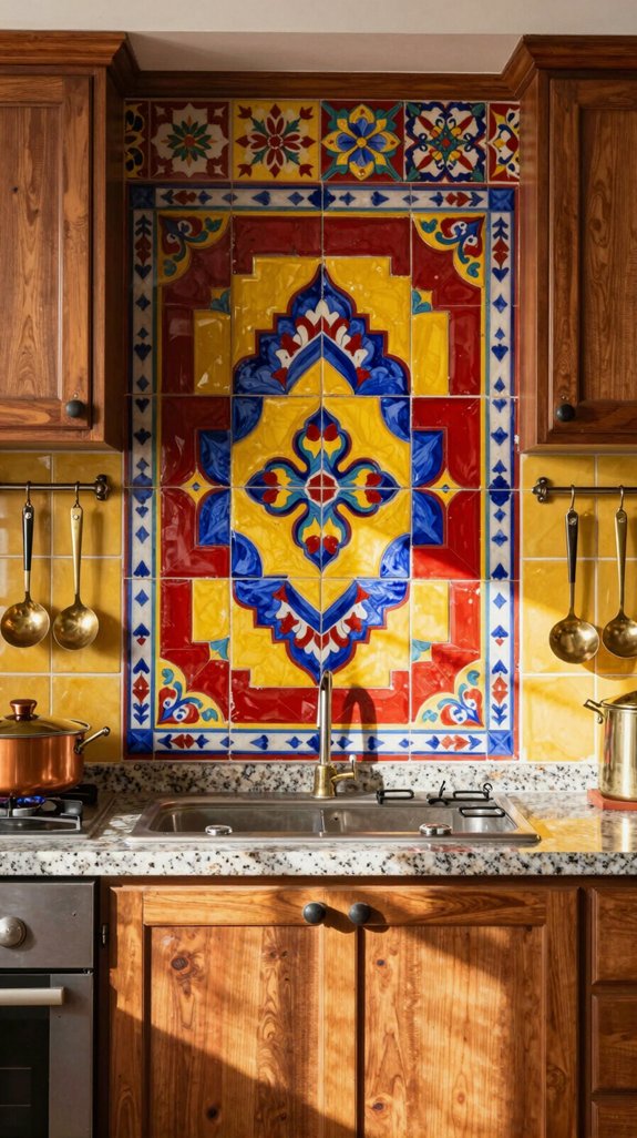 traditional ceramic backsplash designs