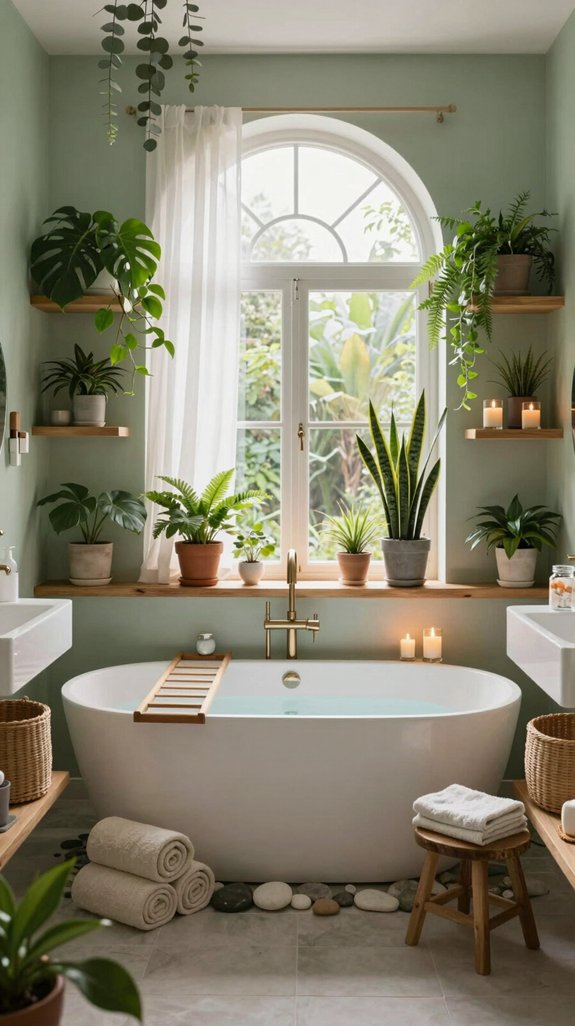 21 Fun Bathroom Ideas That Add Playful Personality 12 tranquil green spa retreat
