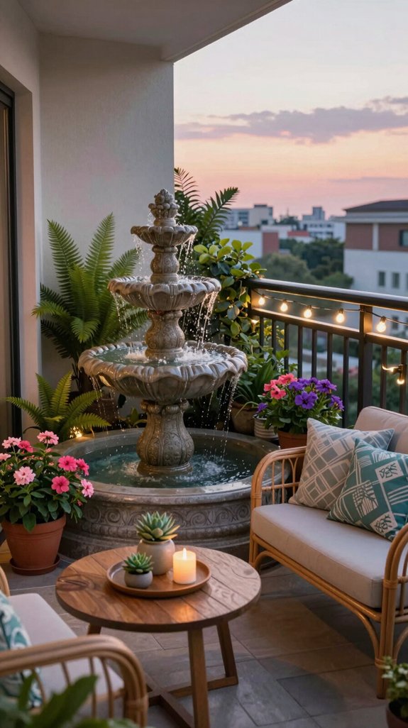 tranquil urban balcony oasis