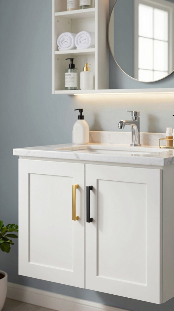 transform bathroom with hardware