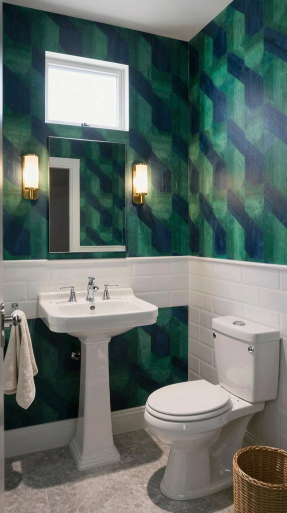 transform bathrooms with wallpaper
