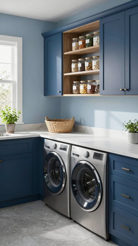 transformative blue accents