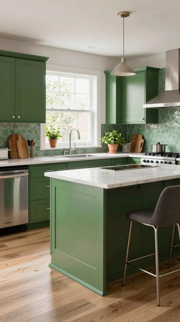 transformative green kitchen design