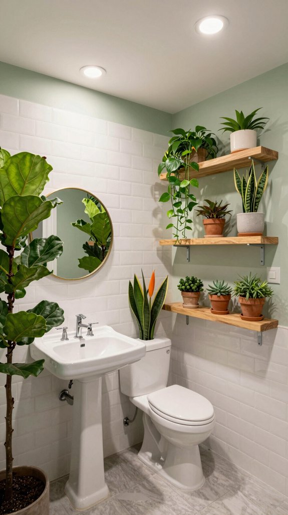 16 Basement Bathroom Ideas That Feel Bright and Inviting 15 transformative indoor greenery solutions