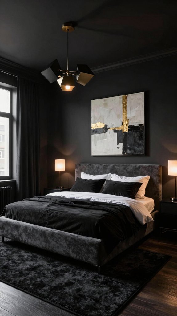 15 Black Bedroom Ideas for a Bold Interior 14 transformative lighting fixture choices