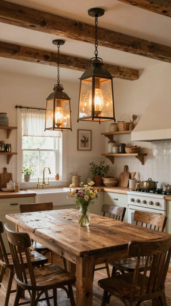 23 Farmhouse Kitchen Ideas for a Cozy Rustic Feel 24 transformative oversized lantern elegance