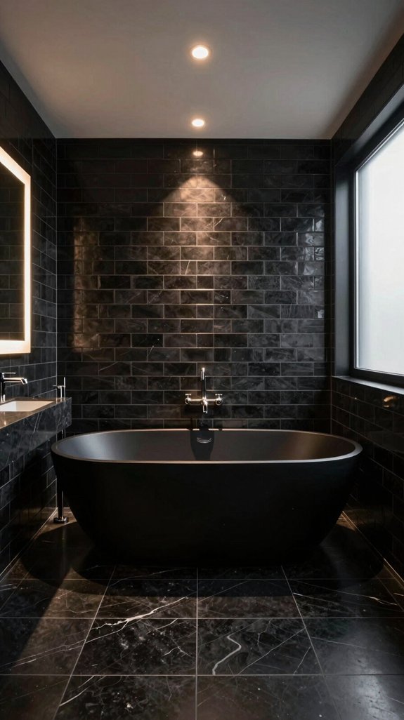 17 Black Bathroom Ideas That Feel Bold and Luxurious 11 transformative recessed lighting techniques