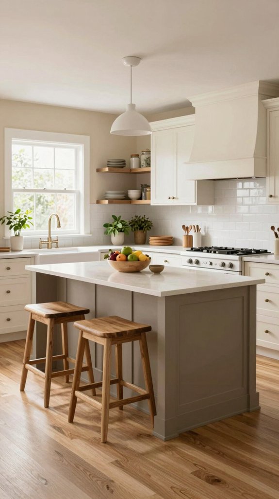 20 Neutral Kitchen Ideas That Feel Warm and Inviting 7 transformative two tone cabinetry