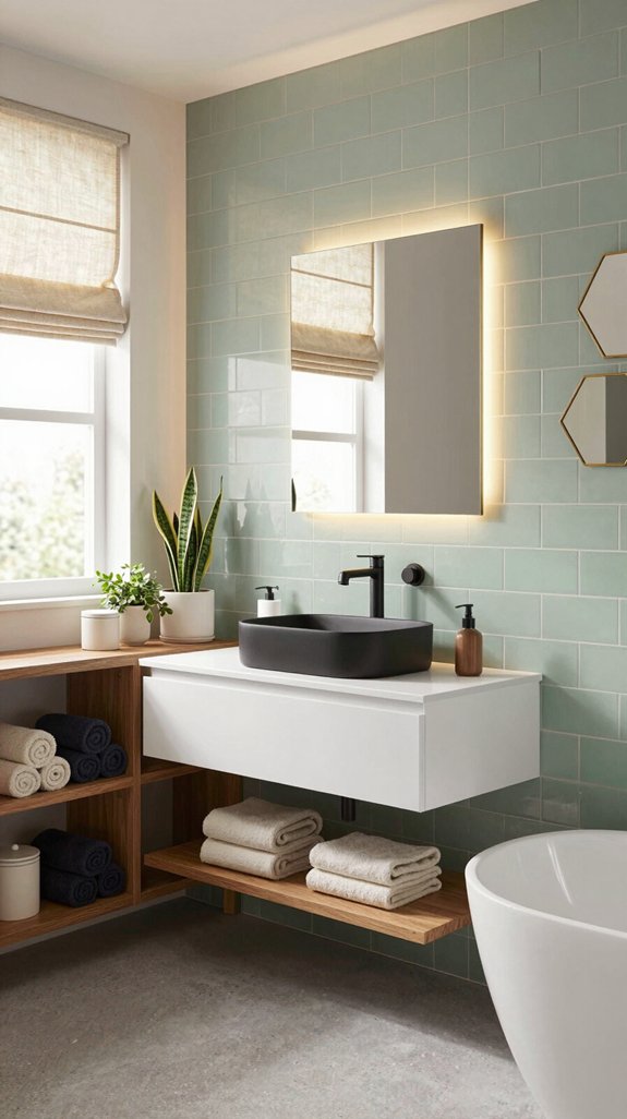 trendy and fun bathroom designs